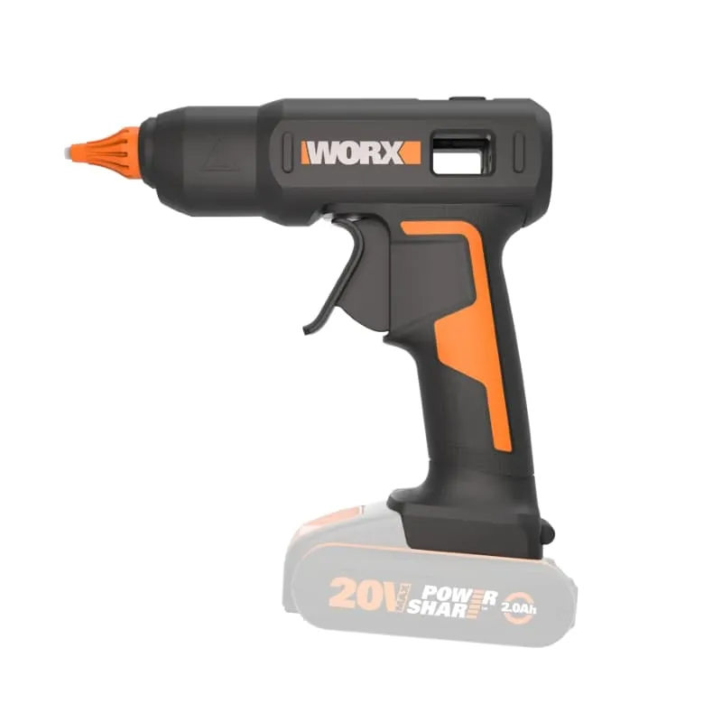 Клеевой пистолет WORX WX045 20V аккумуляторный — детальное фото